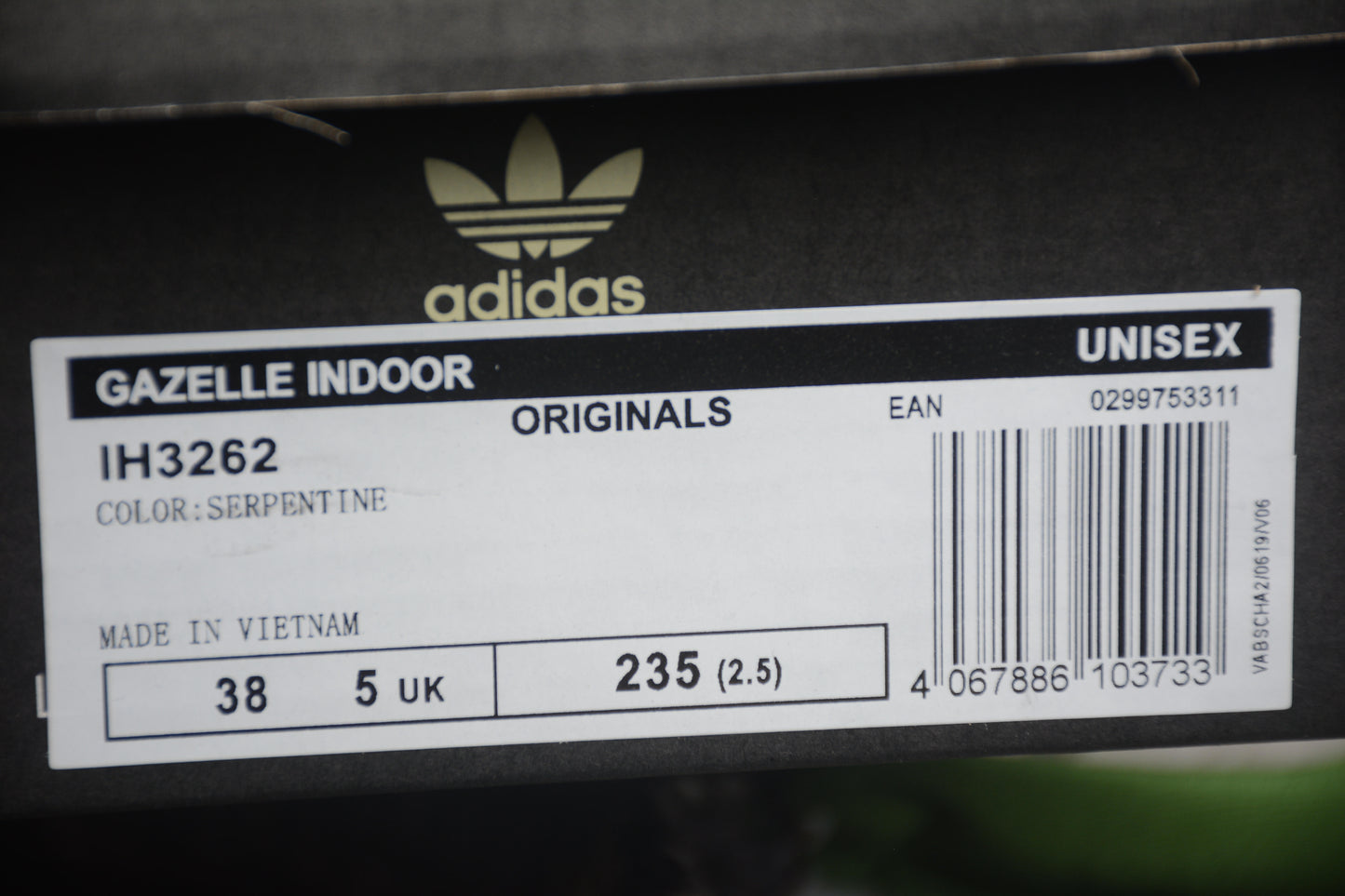 Adidas GAZELLE INDOOR x Wales Bonner