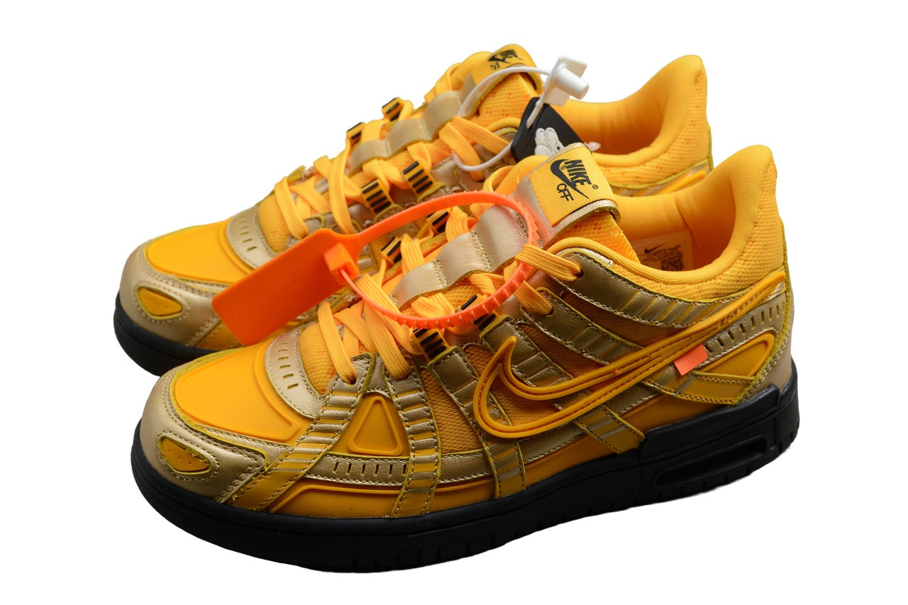 Off-White x Nike Air Rubber Dunk“University Gold